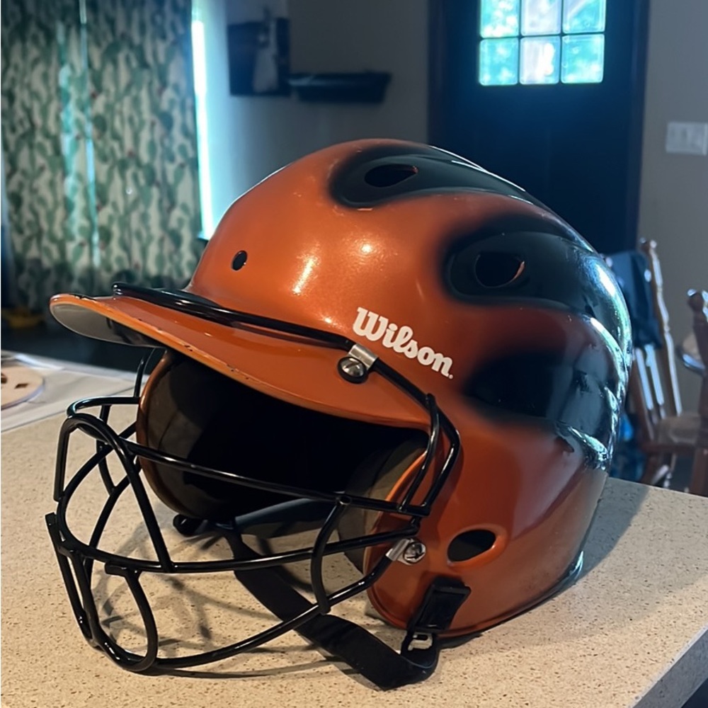 Wilson Softball helmet with face mask Used condition